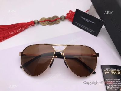 NEW MODEL Replica Porsche Sunglasses Gold Frame - Buy Wholesale